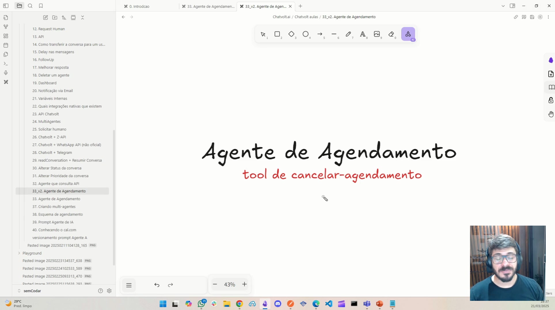 Como criar a tool de cancelar o agendamento