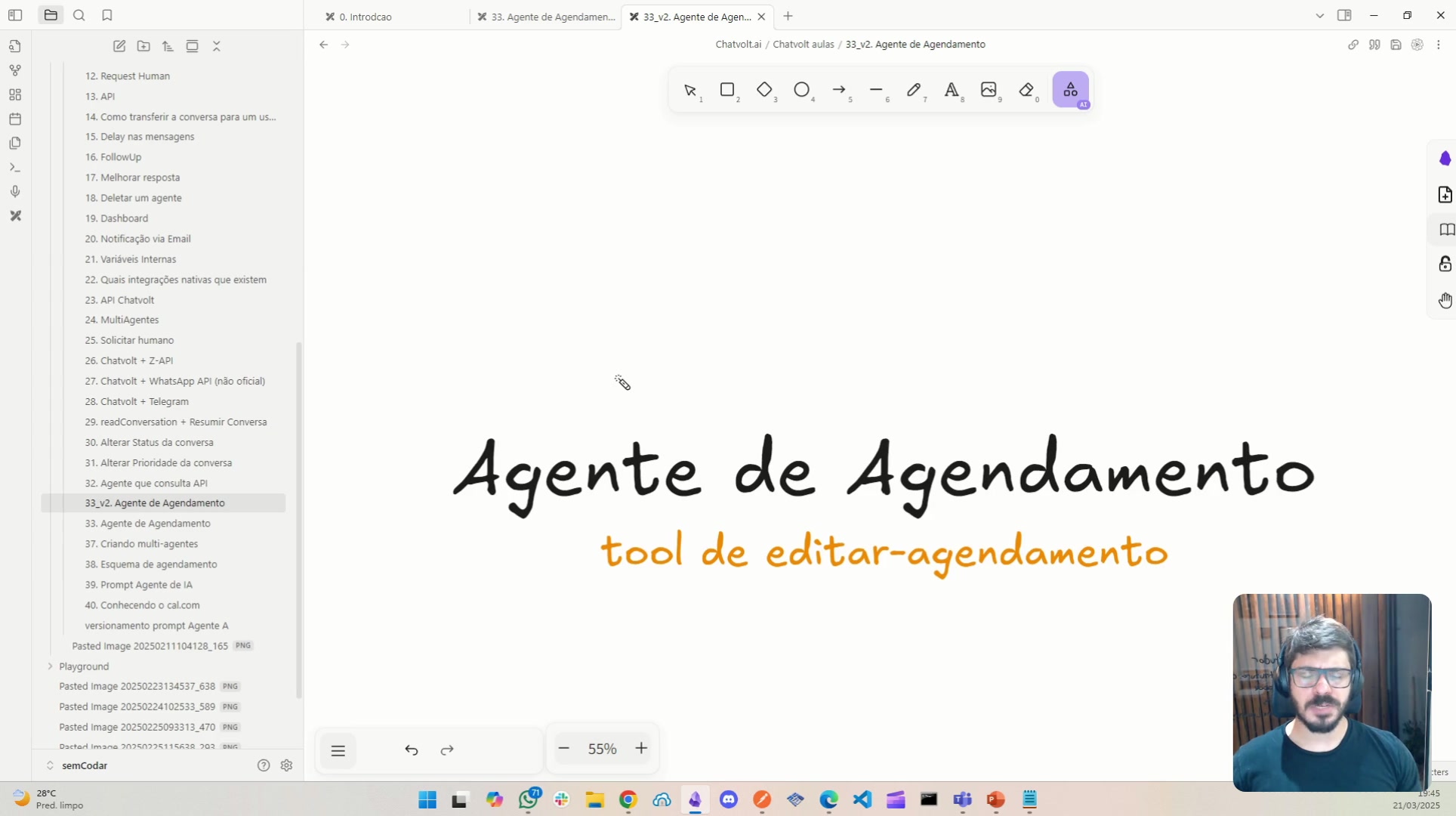 Como criar a tool de editar o agendamento