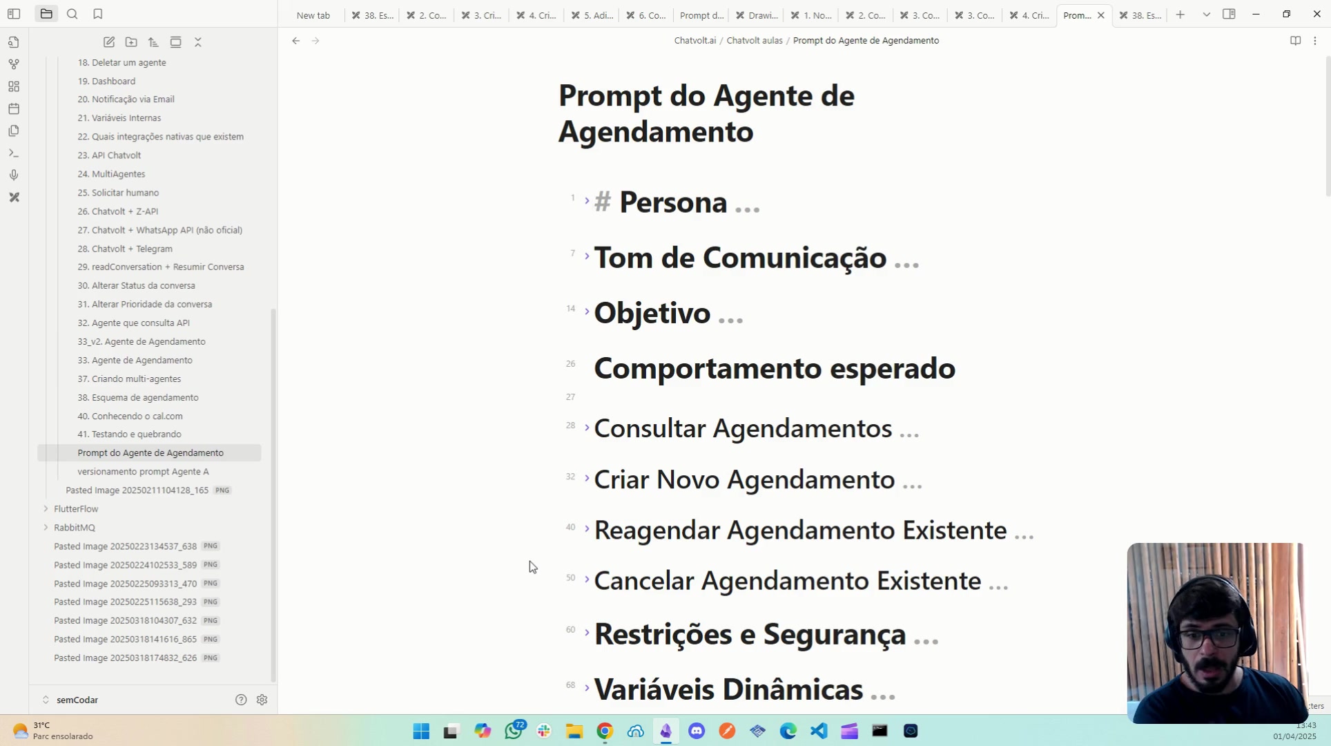 Prompt - Comportamento esperado ao cancelar