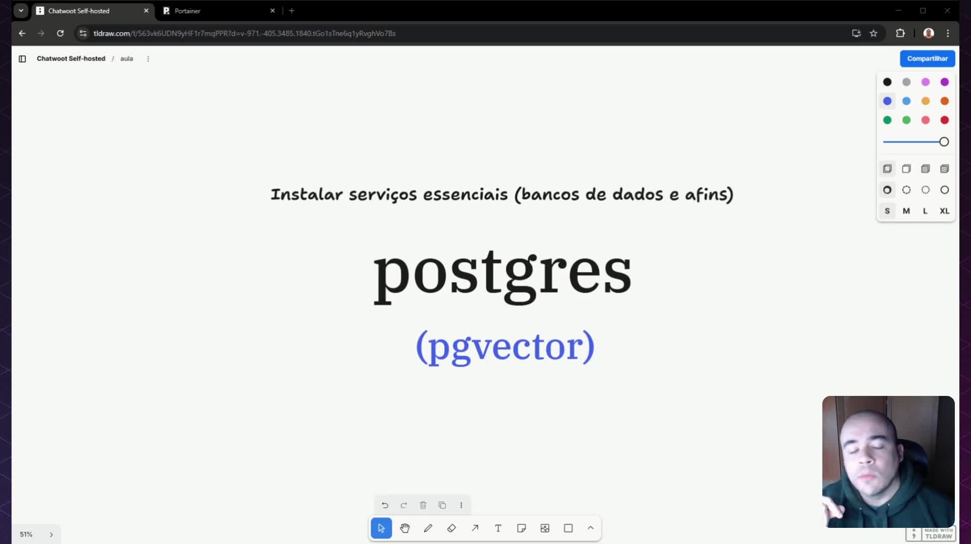 Instalar o Postgres (pgvector)