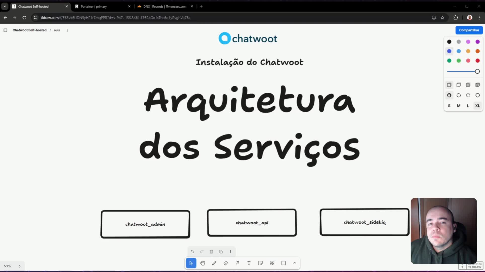 Conhecendo a arquitetura dos servi��os ChatWoot