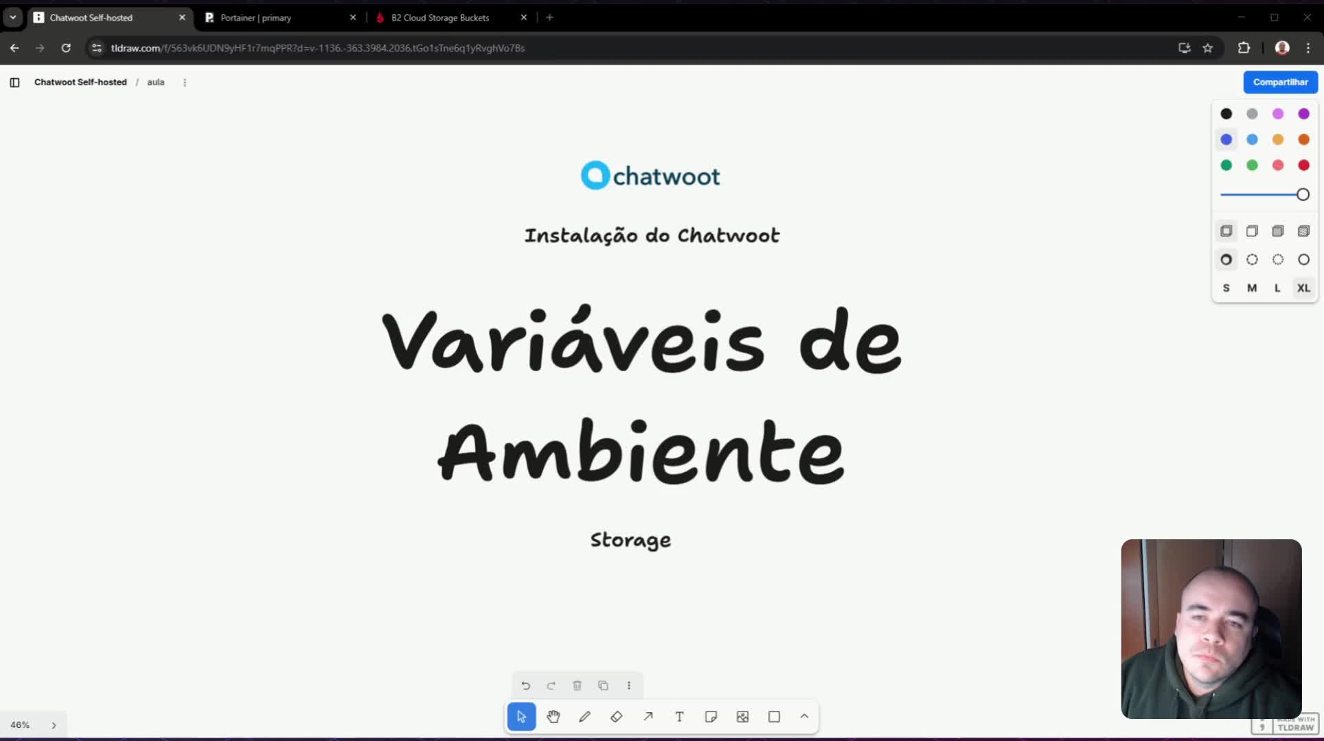 Vari��veis de ambiente - S3 Storage