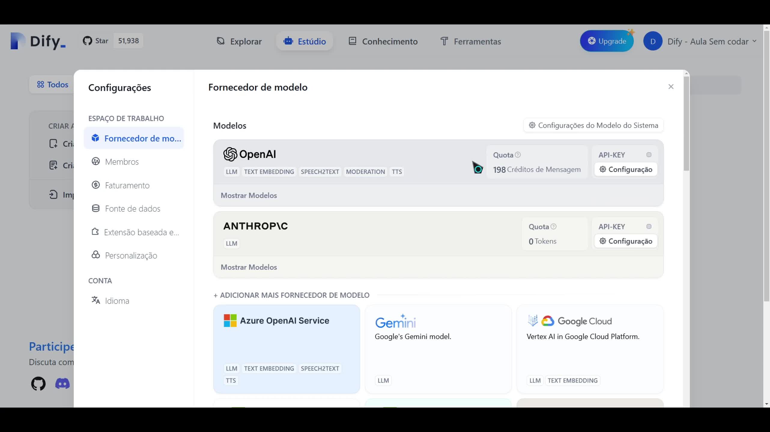 Explorando a interface e configurações gerais