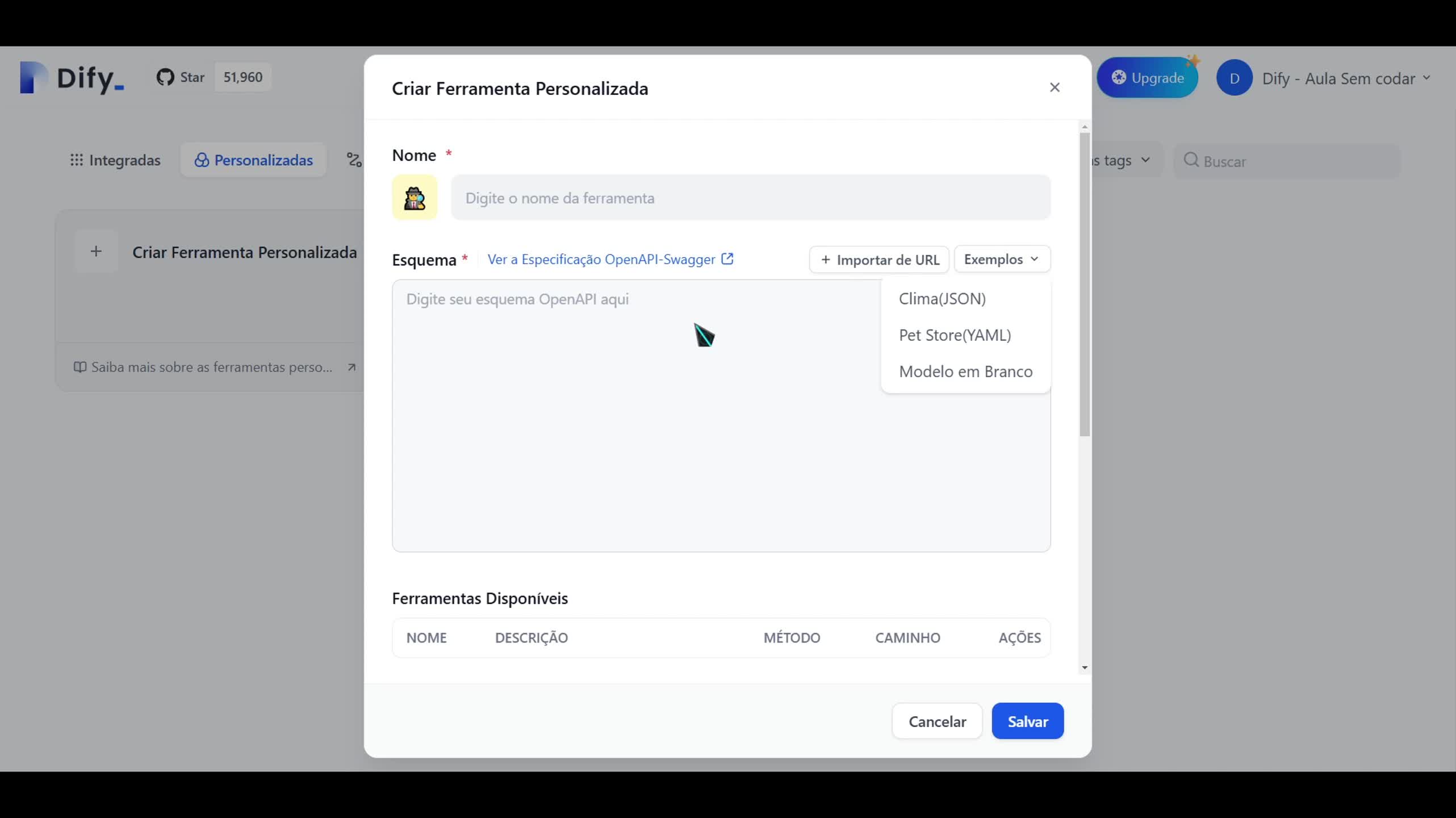 O que são as ferramentas integradas