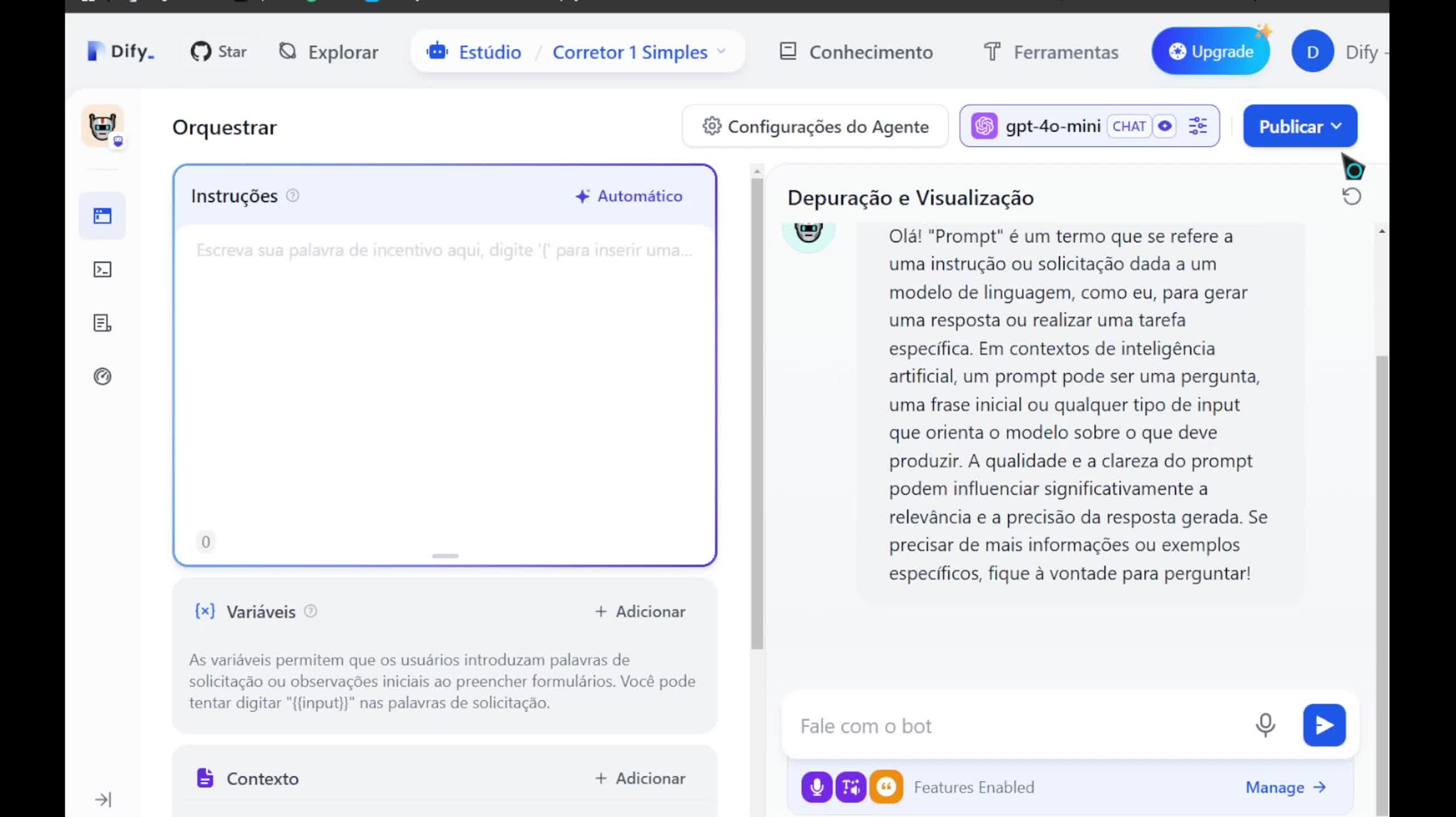 Outros recursos (Fala para Texto)