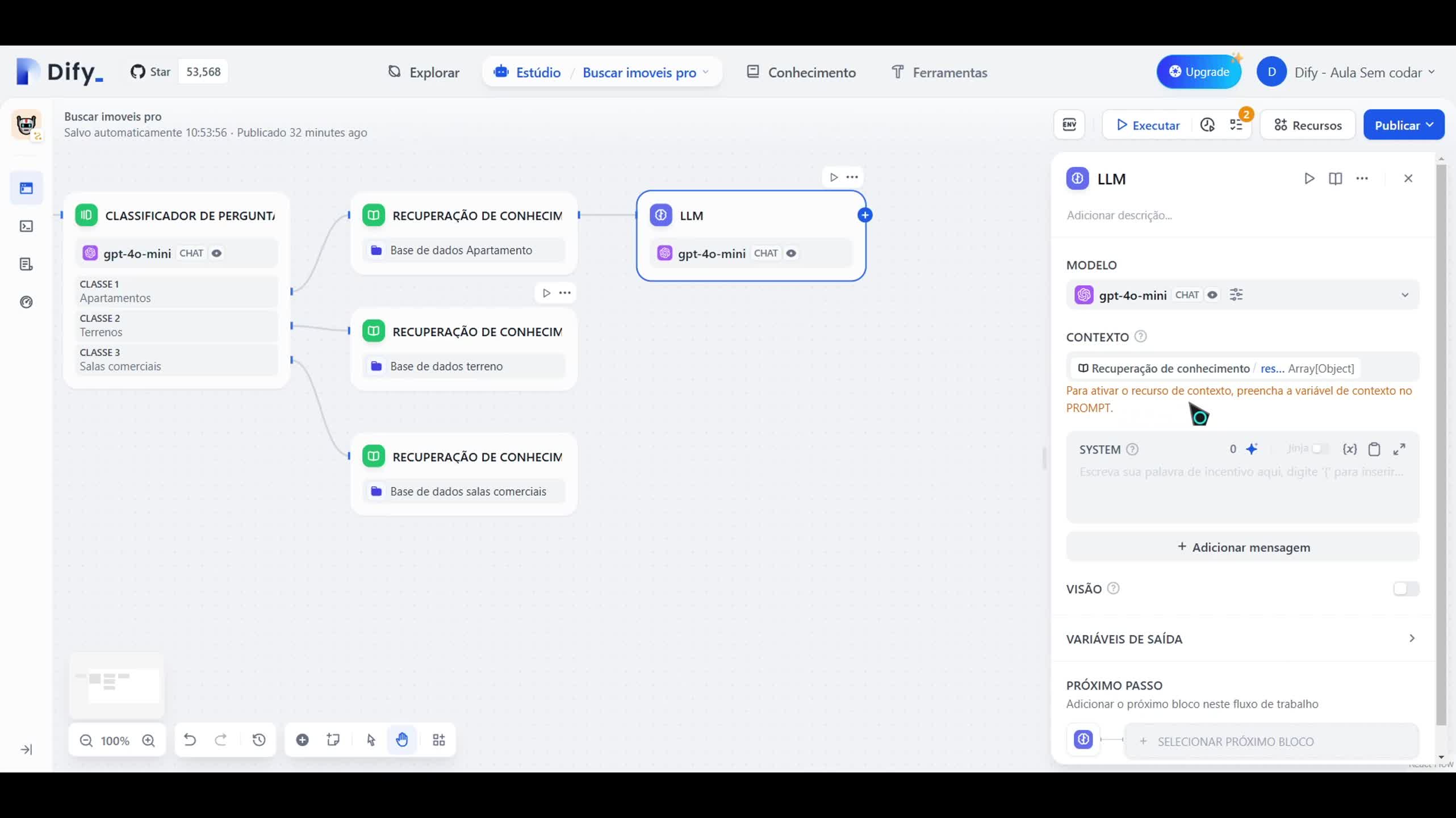 Lógica condicional em Agentes