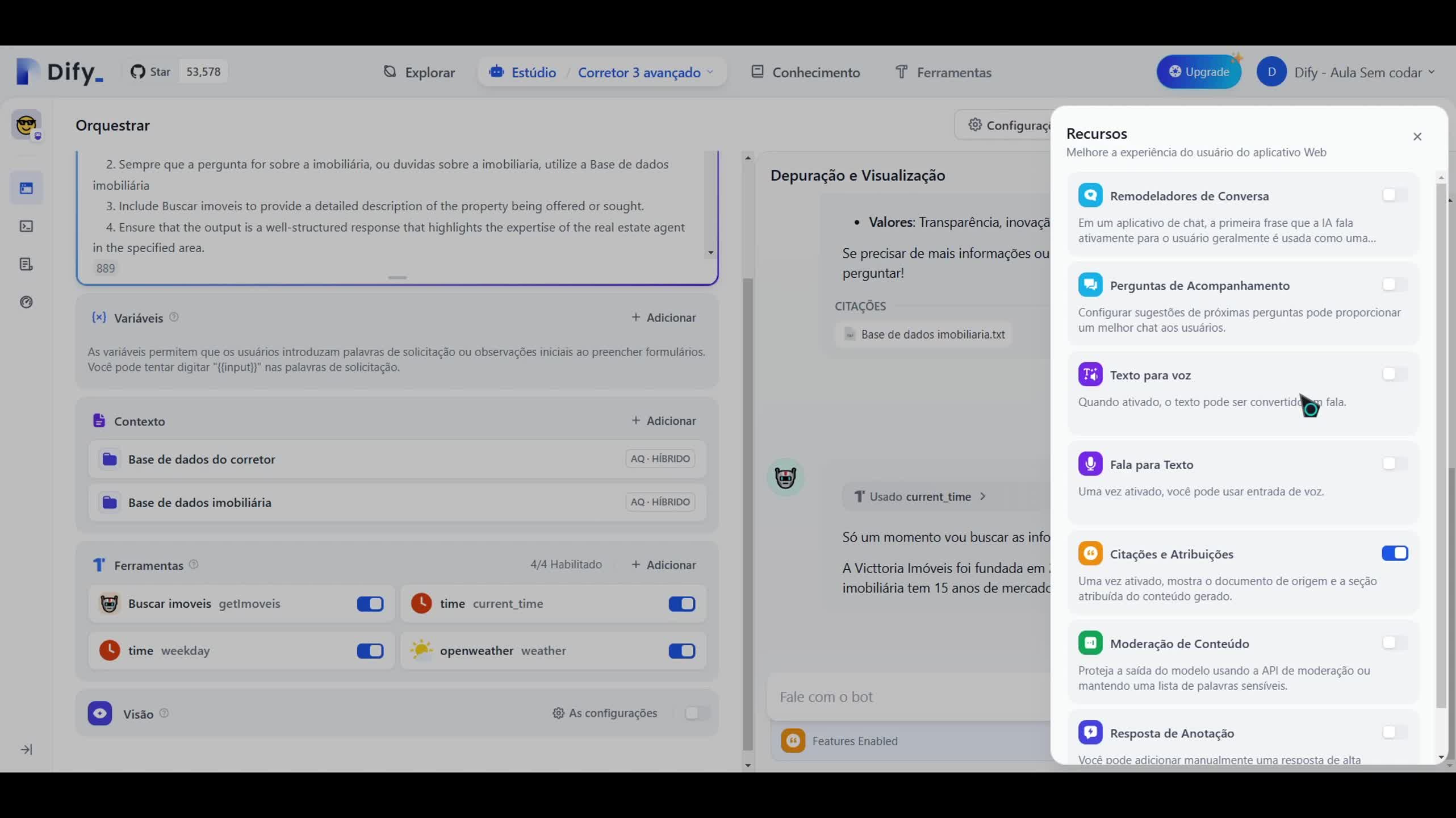 Como criar um novo projeto de Agente de IA - Avançado