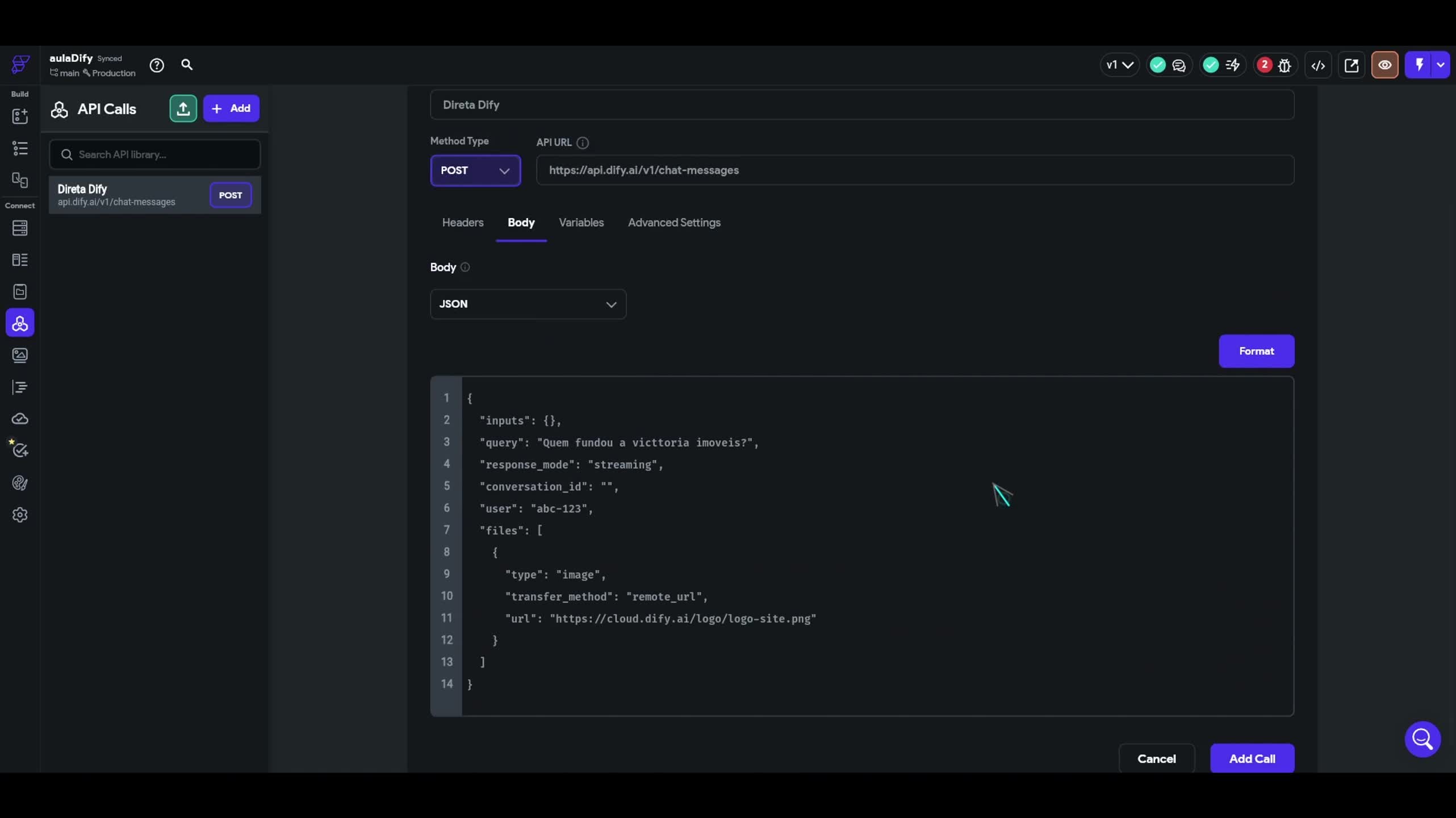 Como conectar Dify e Flutterflow