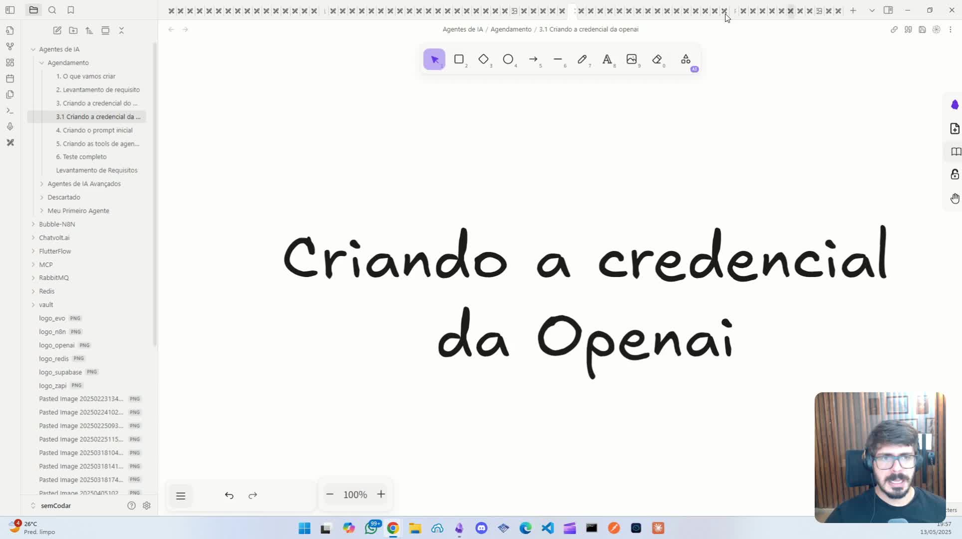 Criando a credencial da OpenAI