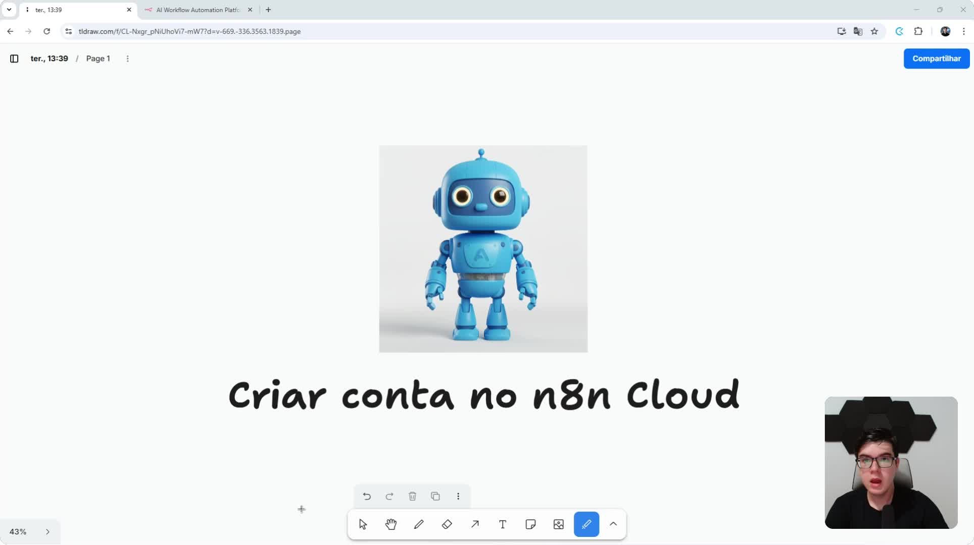 Criar conta no n8n Cloud