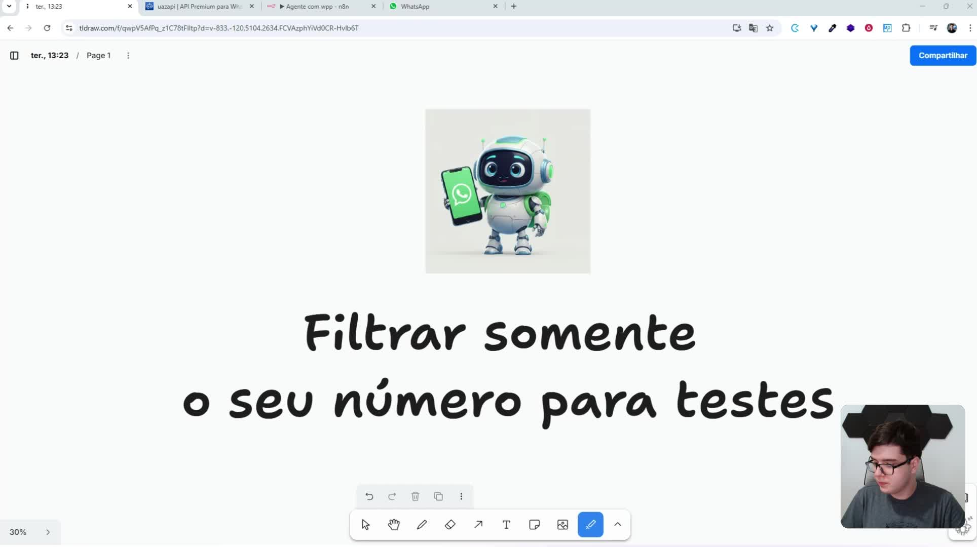 Filtrar somente o seu número para testes