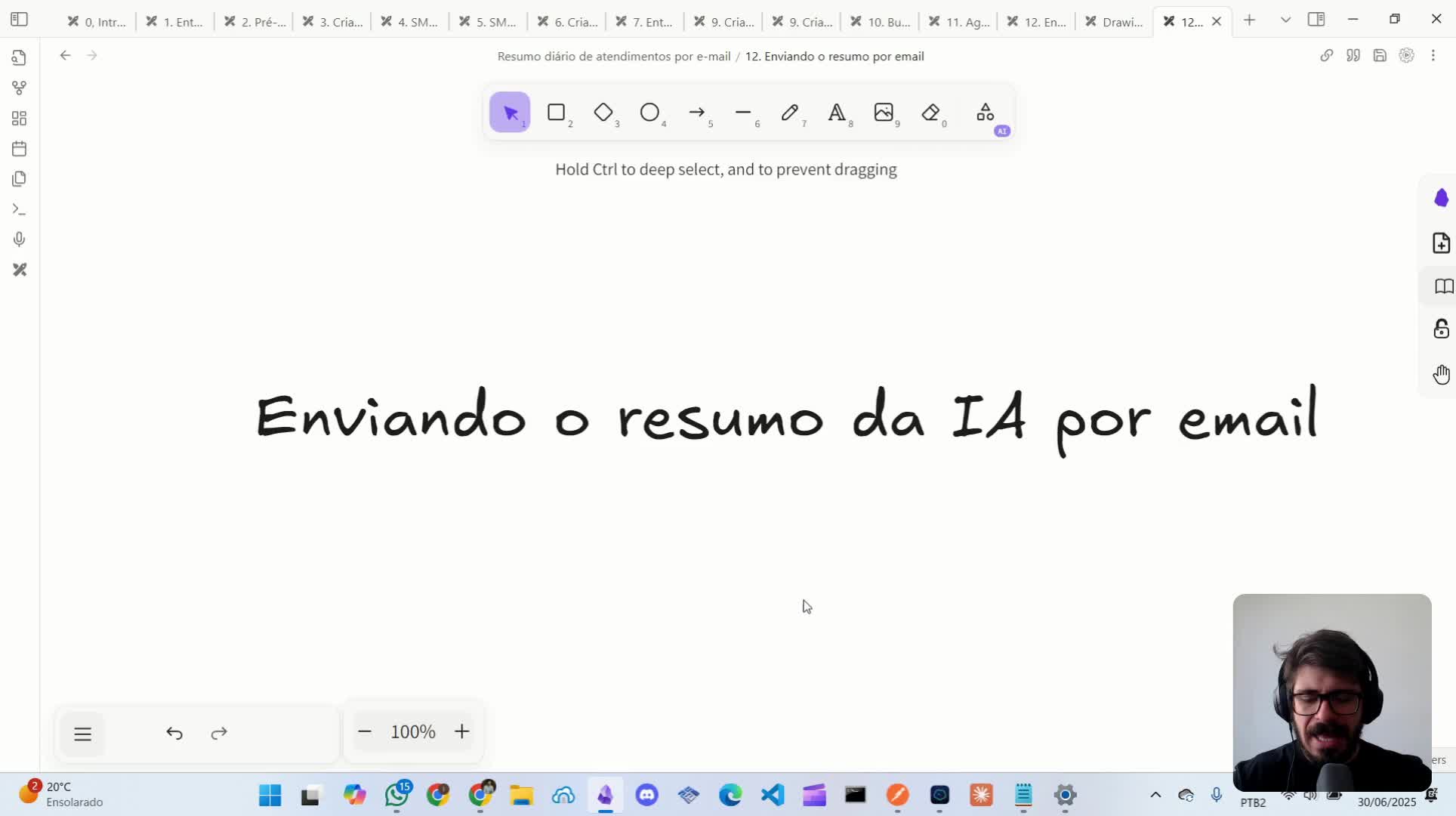 Agente de interpretação das mensagens (+ prompt)