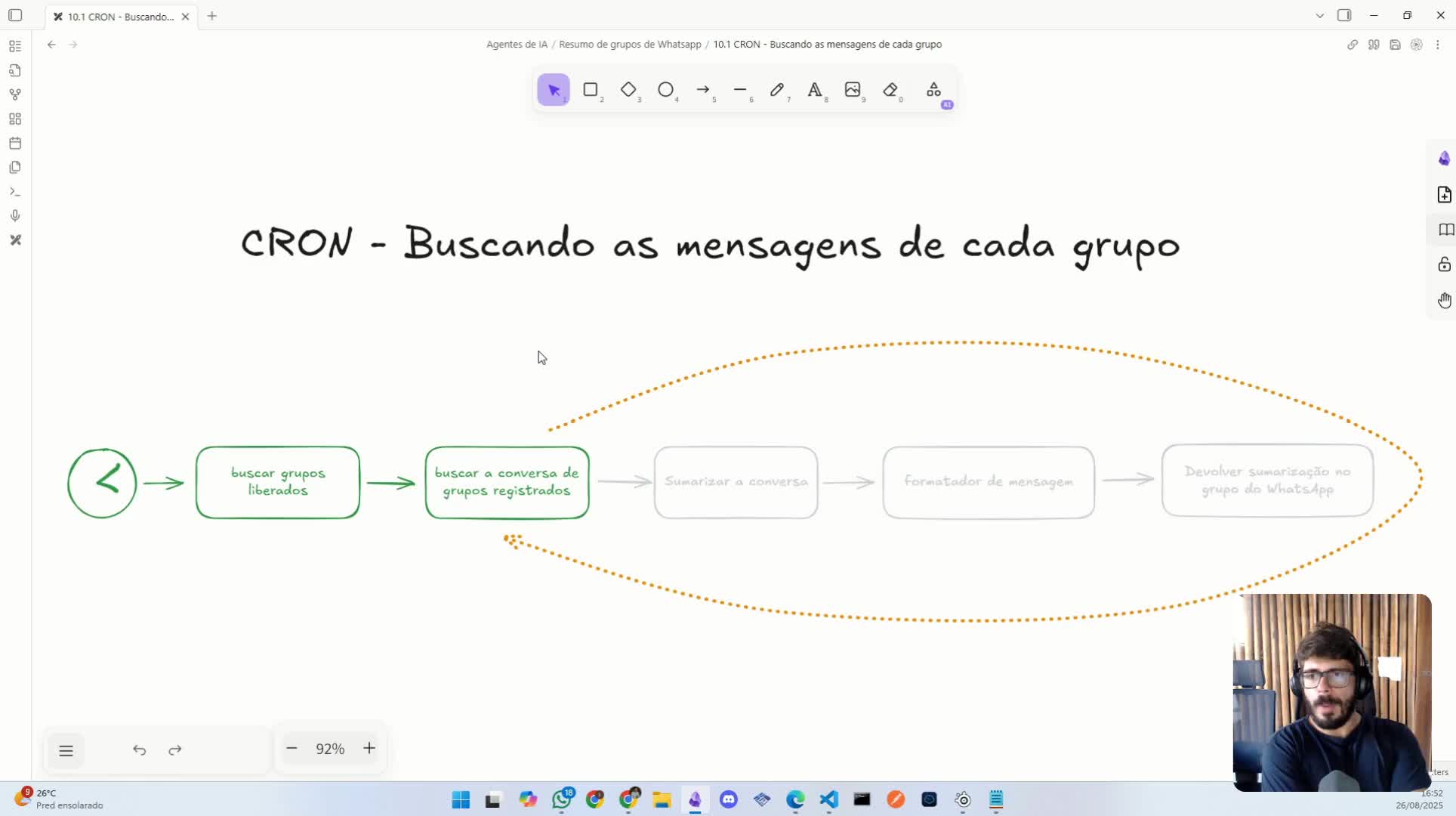 Cron: buscar mensagens do dia anterior