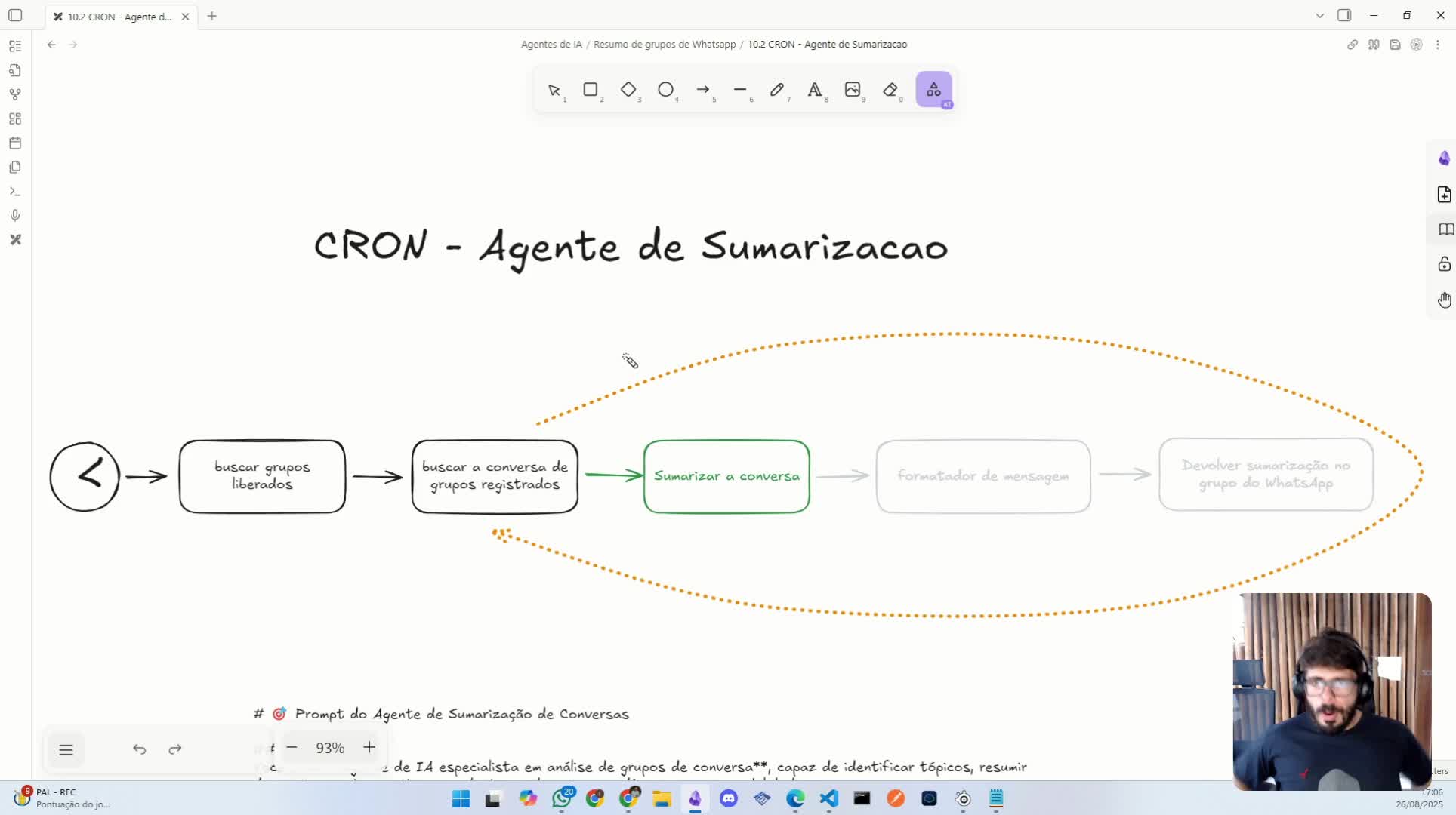 Cron: Criar agente para sumarizar os dados