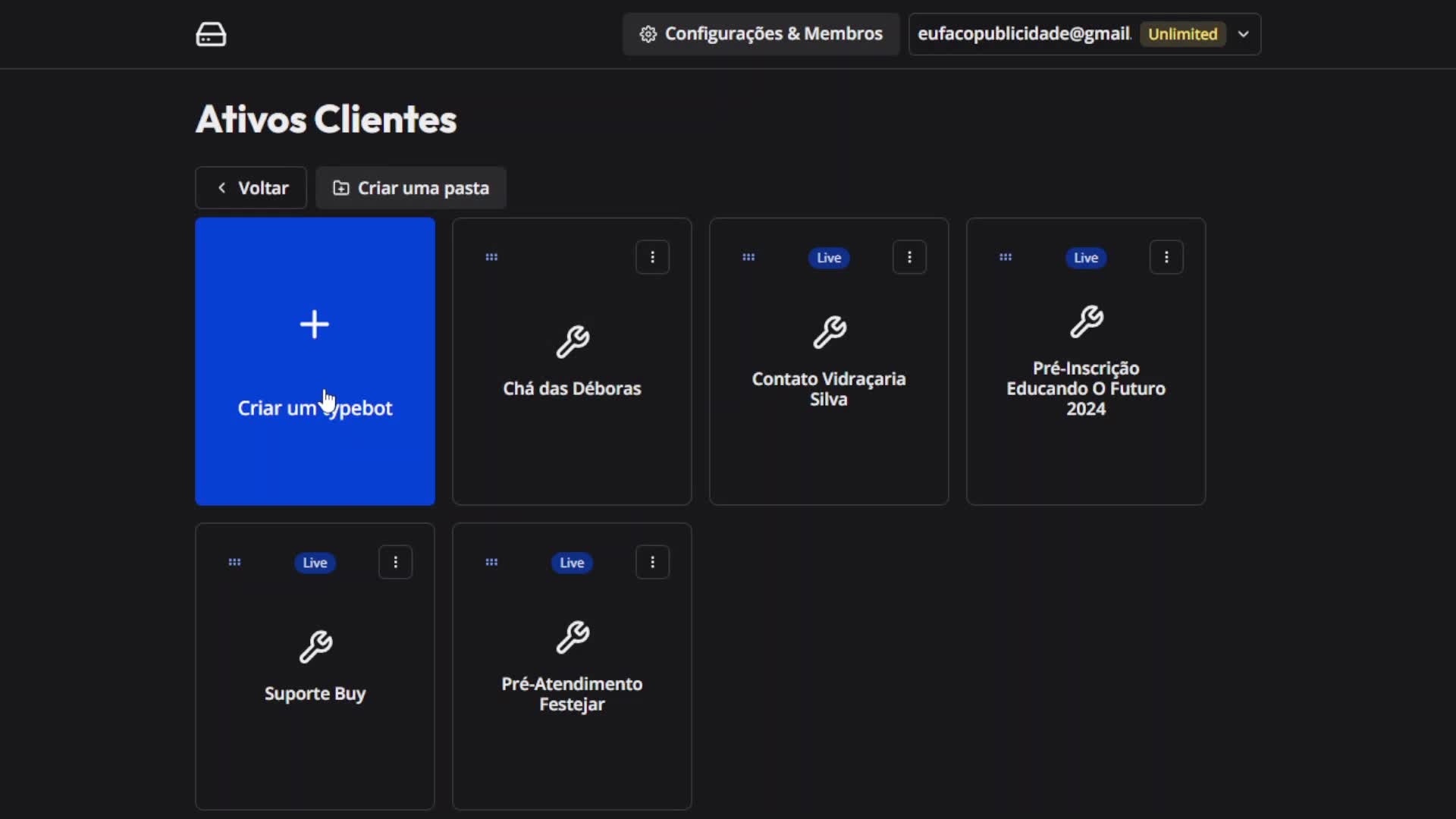 Exportar (e importar) um fluxo