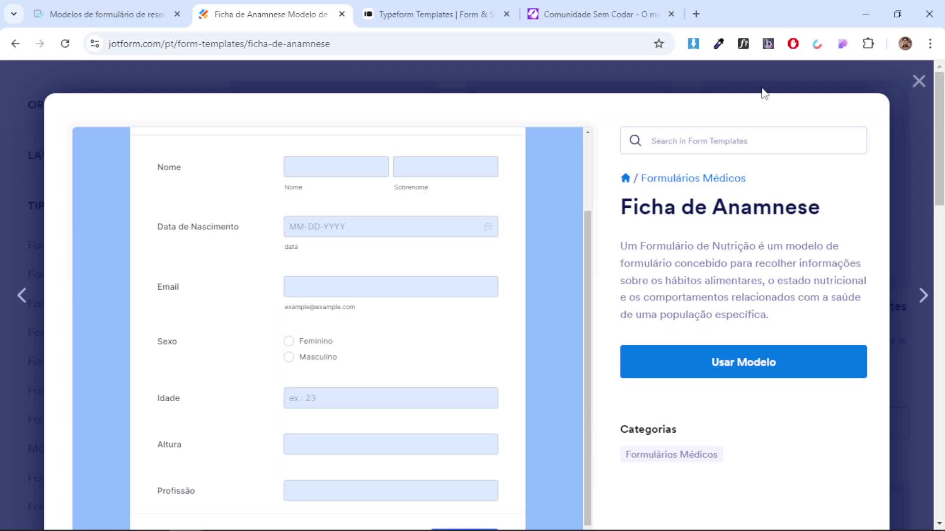 Esse formul��rio poderia ser um chatbot