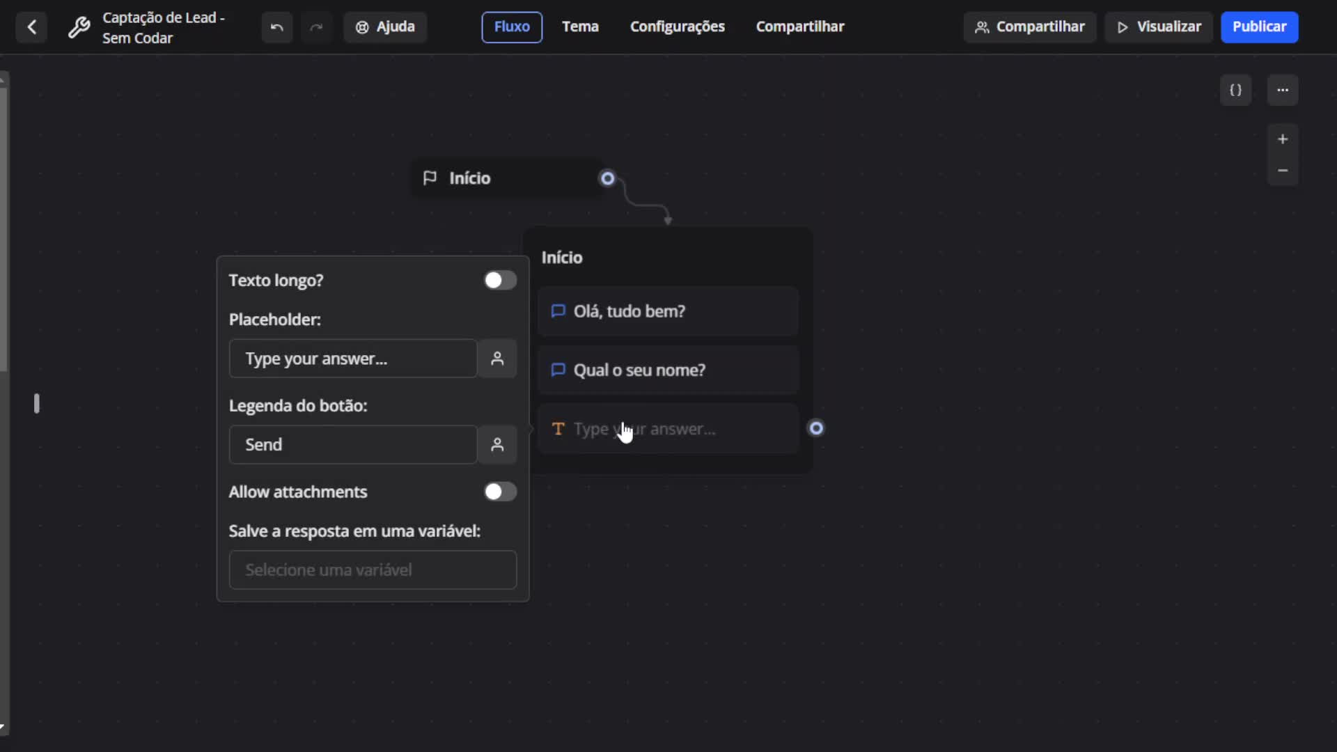 Solicitando a informa����o do usu��rio