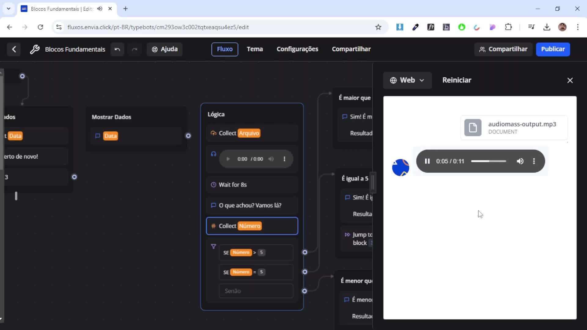 Blocos Espera (Wait) e Teste AB