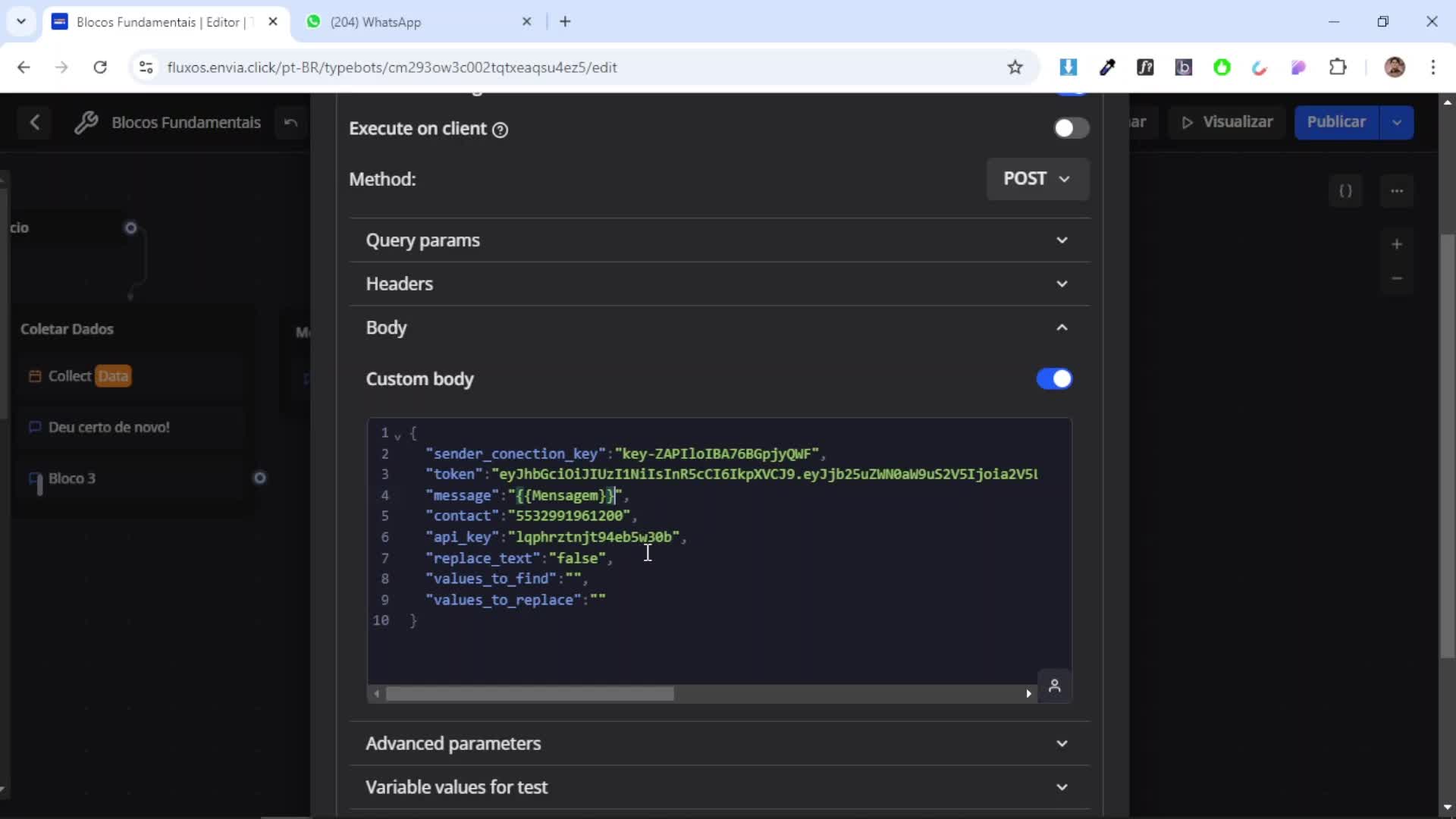 Chamada API com Autentica����o